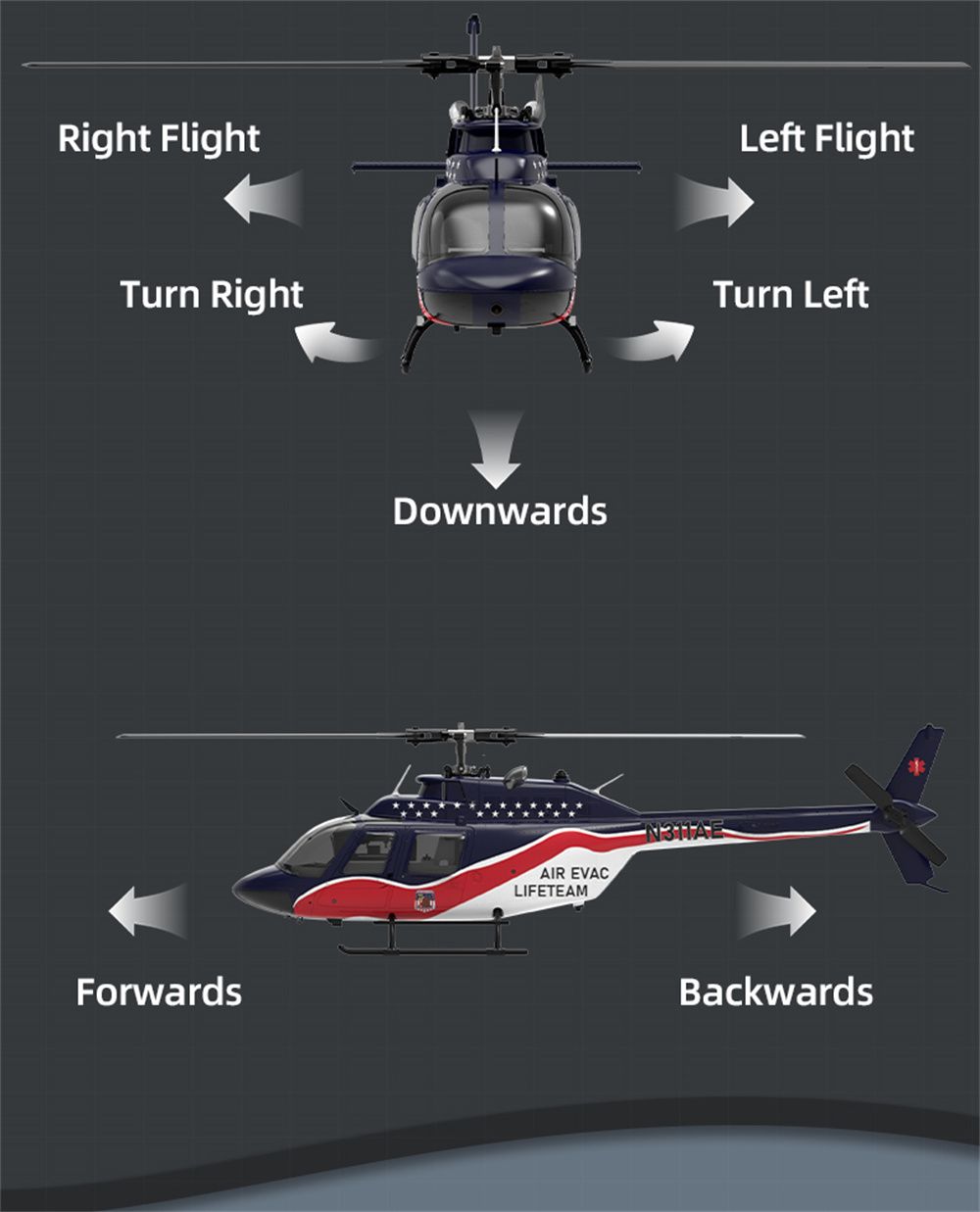 Eachine-E186-127-Bell-206-Maszligstab-24G-6CH-Houmlhenhaltung-Optische-Flusspositionierung-Doppelmot-2023373-9